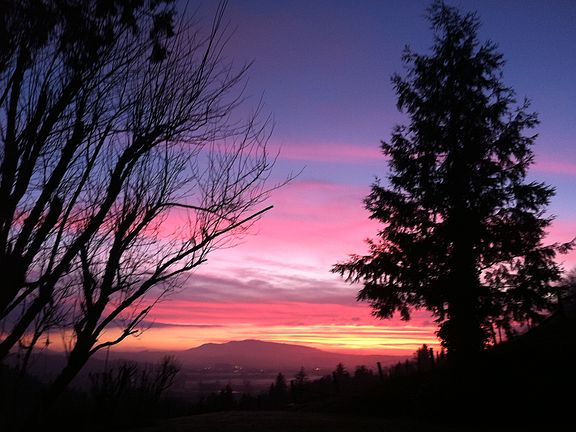 Sunset from the backyard