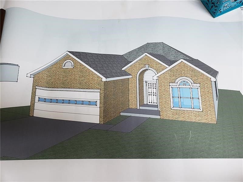 Rendition of proposed home for the property.