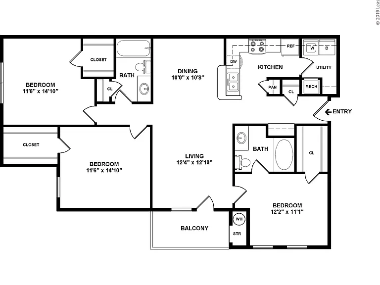 3X2: Beds - 3: Baths - 2: SqFt Range - 1402 to 1402
