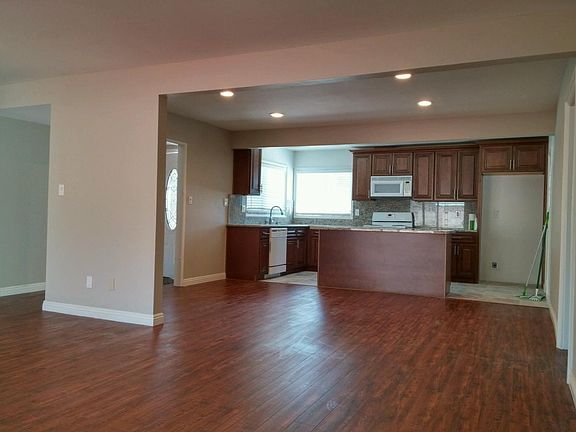 View into kitchen
