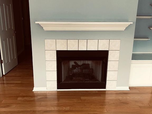 Dining room fireplace