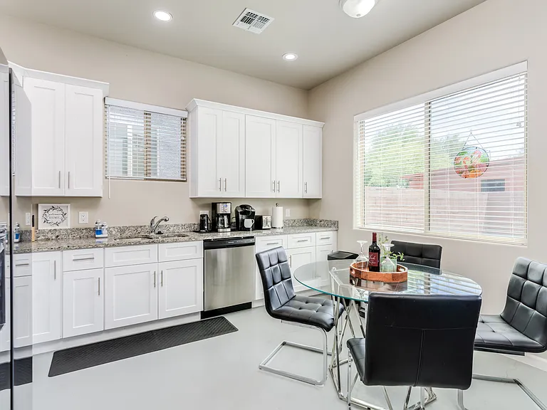 Shared dining table