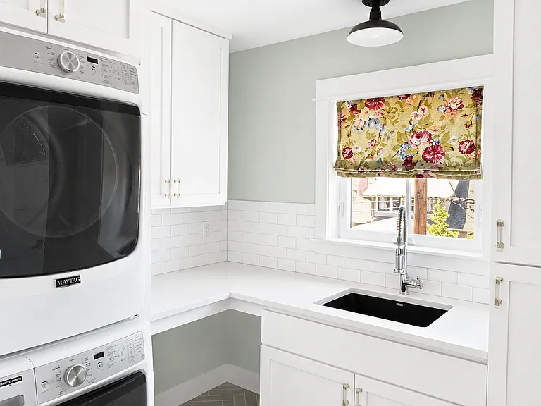 Upstairs laundry room