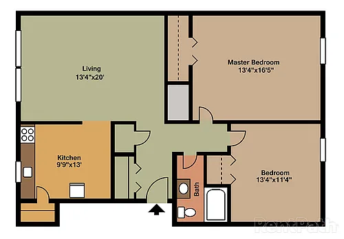 Floor plan Two Bedroom