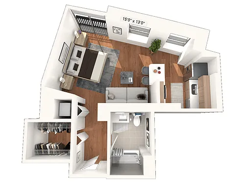 Floor plan Studio 09