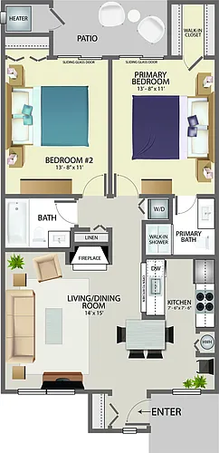 Floor plan The Sandpiper