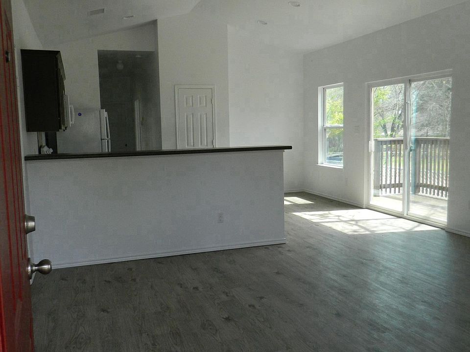 Open floor plan; easy care vinyl flooring