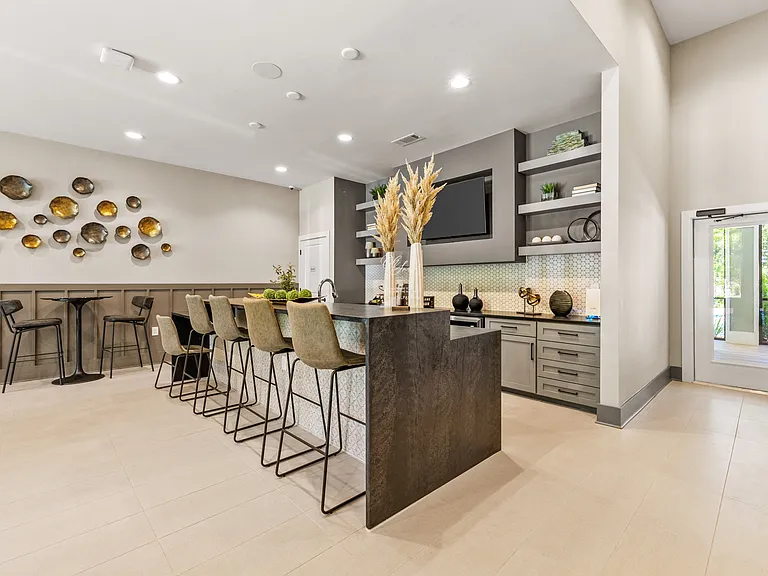 Langley Pointe Apartments | Resident Lounge w/ Refreshments