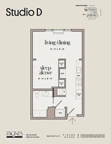 Floor plan Studio D