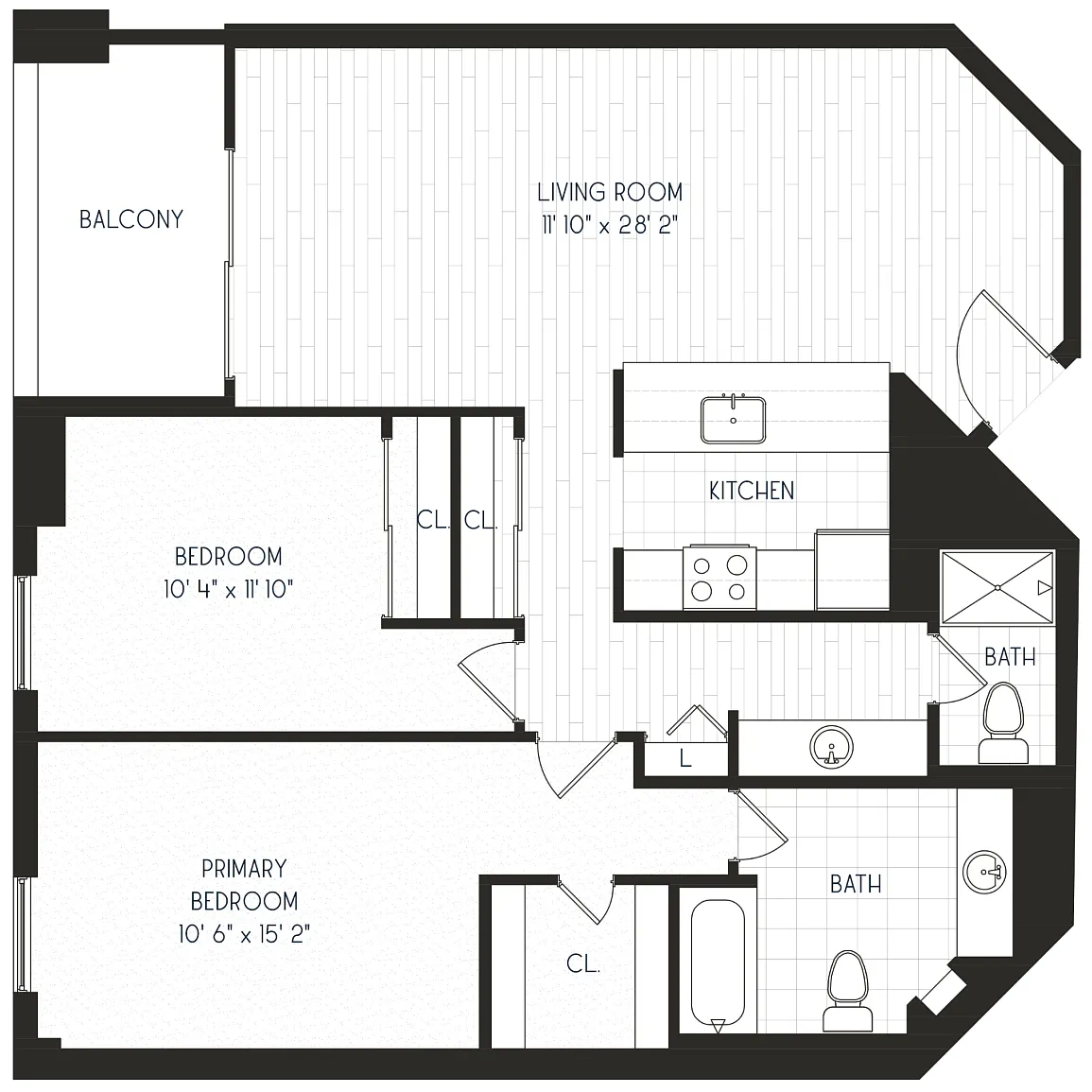 Floor plan 2x2 C5 - Partial