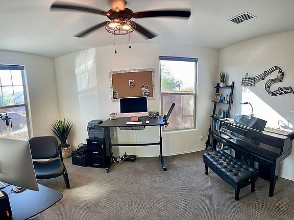 Office w/ Double Barn Doors
