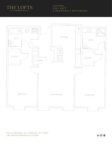 Floor plan Oxford Galley - Fallsview