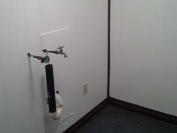 Washer Hookup in Utility Room