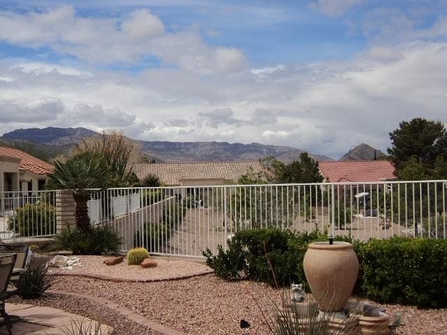 Backyard: view of mountains.
