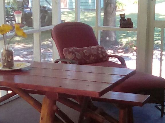 a view from screened porch