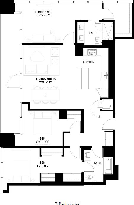 1st image of 1250 S Indiana Ave #6507