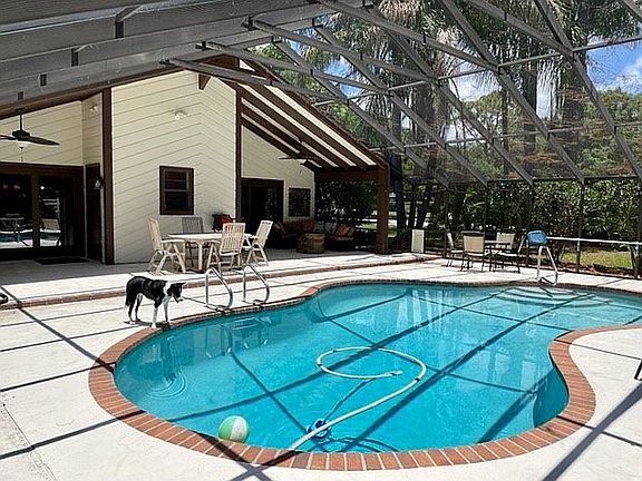 Oversized pool and patio