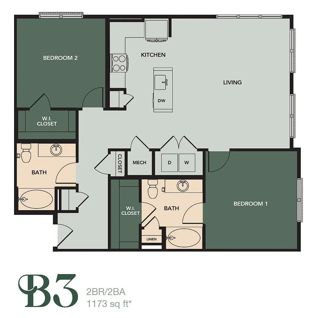 Floor plan B3