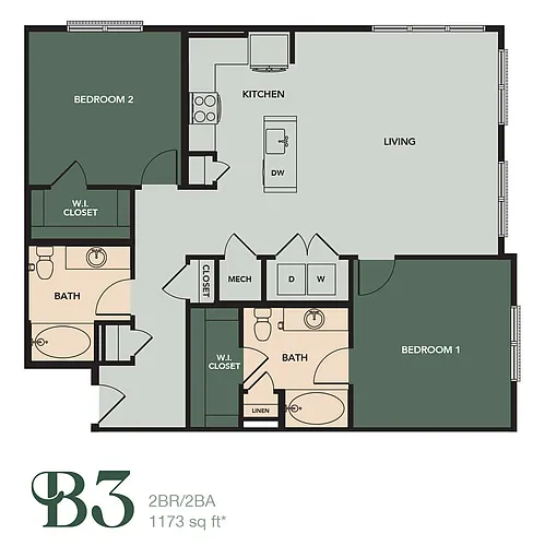 Floor plan B3