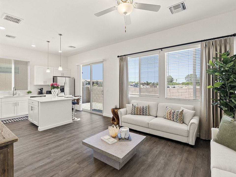 Two Bedroom Tortolita Floorplan Living Room and Kitchen