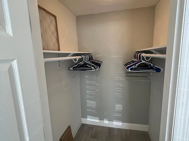 Bedroom is all-in closet