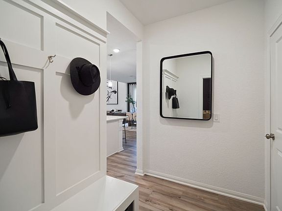 Mud Bench at Garage Entry