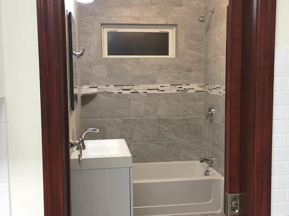 Newly renovated bathroom