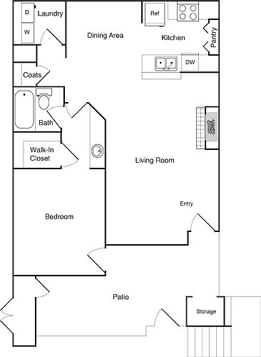 Floor plan Model 1C