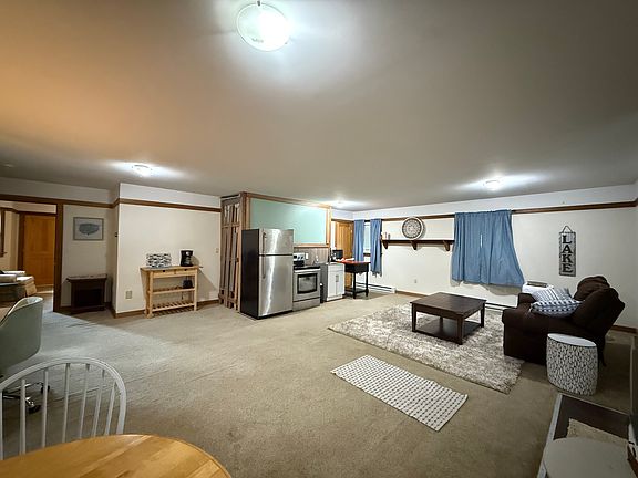 Kitchenette and open living area