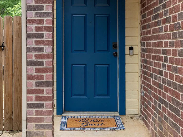 Front door of home.