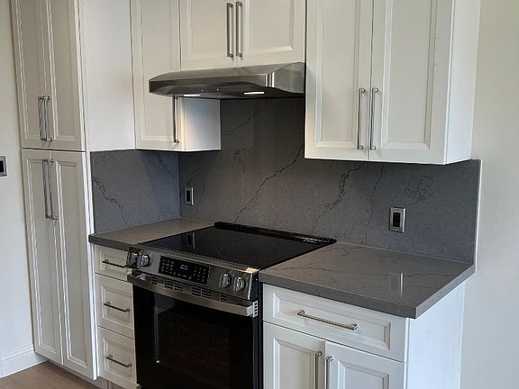Pantry and electric range
