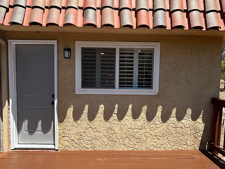 New front door, New exterior light