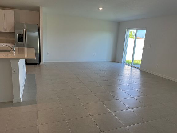 Kitchen and Living room, open floor plan