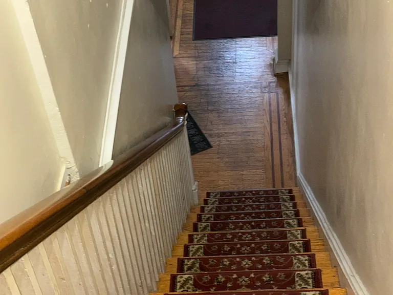 Stairwell view from second floor.