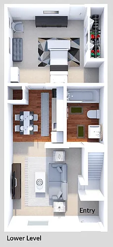 Floor plan Phase III - 2 Bed 2 Bath