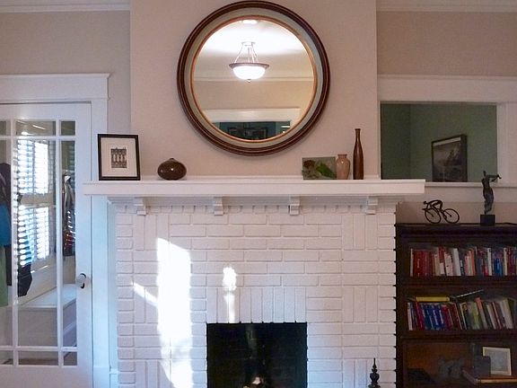 Living room fireplace