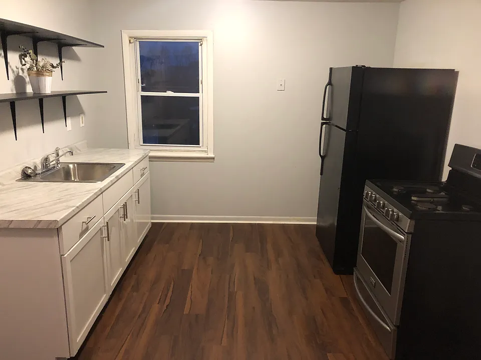 Spacious eat in kitchen.