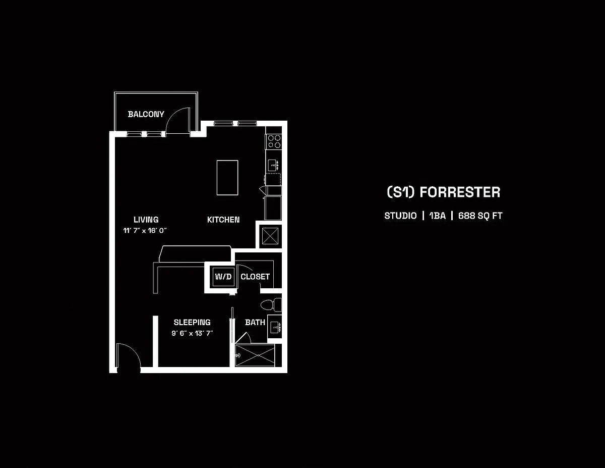 Floor plan Forrester (S1)