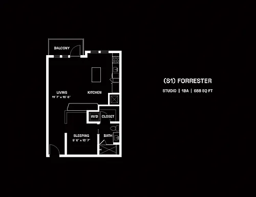Floor plan Forrester (S1)