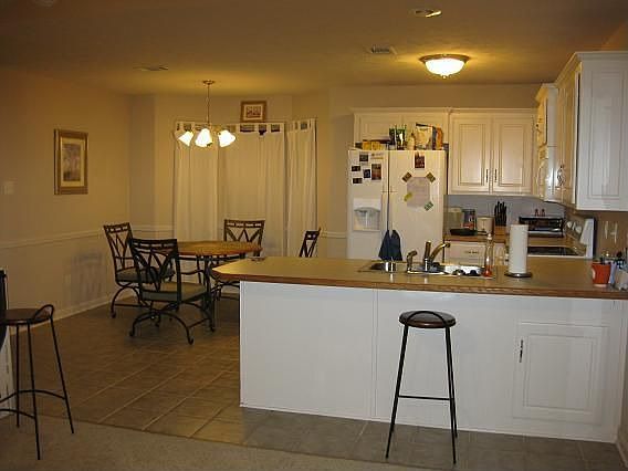 the kitchen dining area from the living room