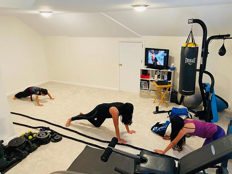 Second Upstairs Large Suite. We used as an at home gym.