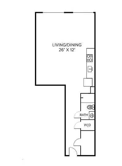 Floor plan Studio - S5