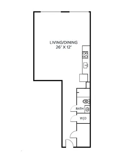 Floor plan Studio - S5