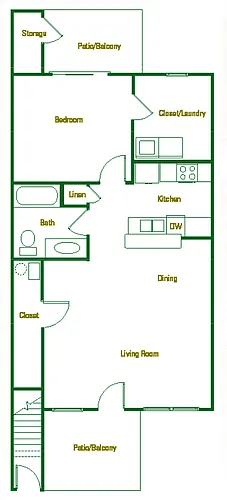 Floor plan 1 X 1
