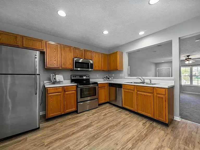 Kitchen open to living space