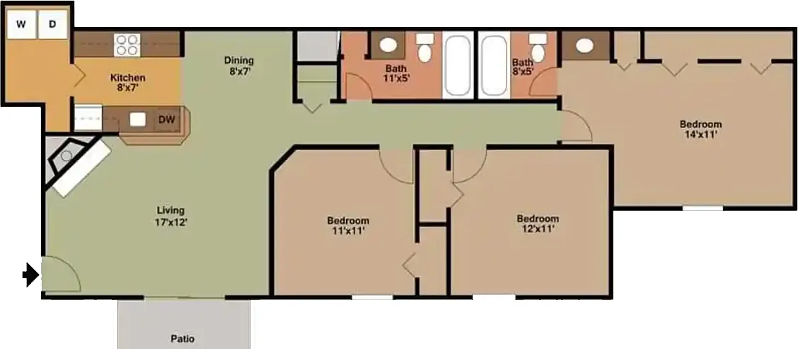 Floor plan The Oak Classic
