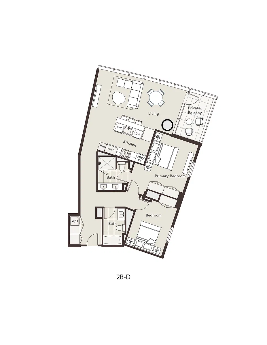 Floor plan 2B-D