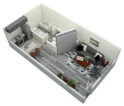 Floor plan Vetra Research Park Studio