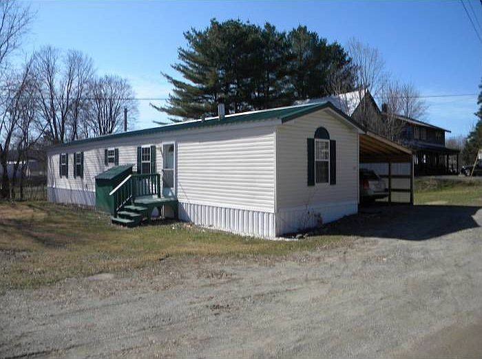 Front of mobile home