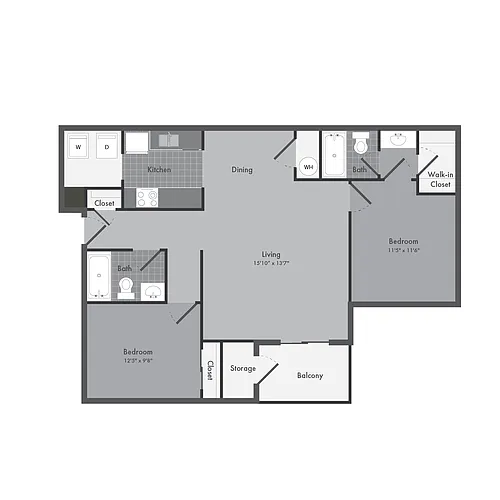 Floor plan The Duchess.